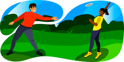 Illustrasjon for Frisbee